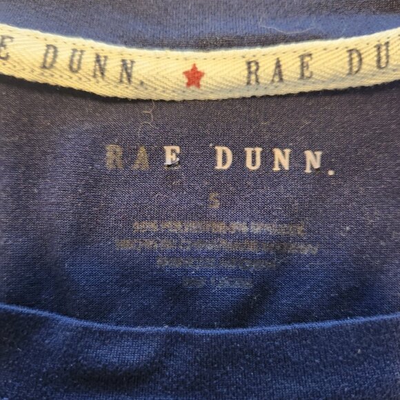 Rae Dunn T-Shirt Blue‎ "RED, WHITE & BLUE" Graphic Women Sz S USA Patriotic 4th - Picture 5 of 7